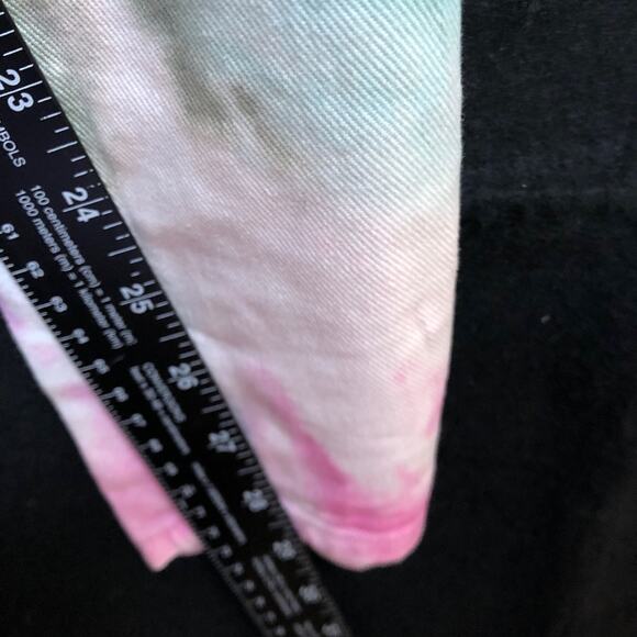 Boohoo Man Mens Jeans Multicolored Tye Dye Denim Skinny 100% Cotton 30 - Picture 8 of 11